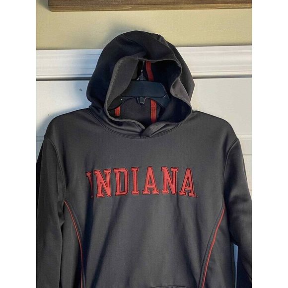 Nike Indiana hoddie Crimson Indiana University Hooded Pullover Youth XL - Picture 2 of 6